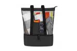 Τσάντα τροφίμων εκδρομής με ισοθερμική θήκη mesh beach tote bag μαύρη