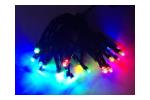 20 πολύχρωμα Χριστουγεννιάτικα LED λαμπάκια μπαταρίας